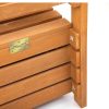 Outdoor Storage Bench Box Wooden Garden Chair 2 Seat Timber Furniture