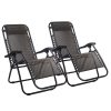 Zero Gravity Recliner Chairs Outdoor Sun Lounge Beach Chair Camping