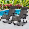 Zero Gravity Recliner Chairs Outdoor Sun Lounge Beach Chair Camping