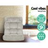 Lounge Sofa Floor Recliner Futon Chaise Folding Couch – Grey