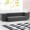 Bedding Foldable Mattress Folding Foam Sofa Bed Chair Grey