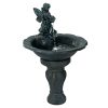 Solar Water Feature with LED Lights Angel 94cm