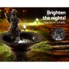 Solar Water Feature with LED Lights Angel 94cm