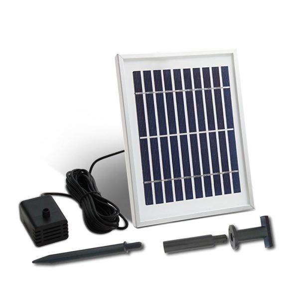 Solar Water Feature with LED Lights 3-Tier Bowls 60cm