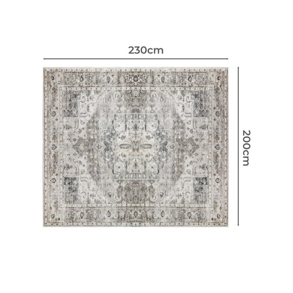 Floor Rug Area Rug Large Mat Carpet Short Pile Modern Mat 200X230cm