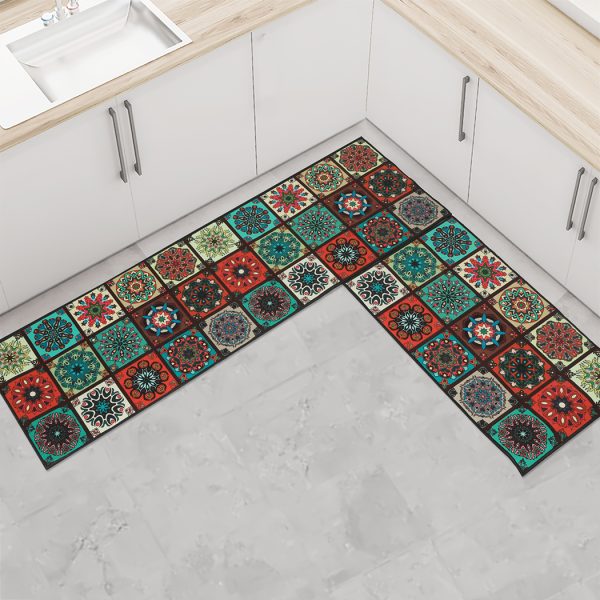 2x Kitchen Mat Floor Rugs Area Carpet Non-Slip Door Mat 45x180cm /45x75cm