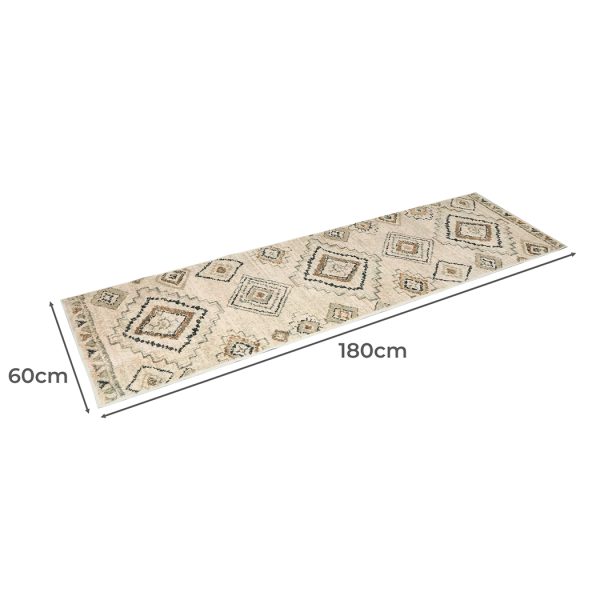 Floor Rug Hallway Runner Washable Soft Plush Carpet Non Slip 180X60cm