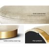 Ottoman Foot Stool with Storage Round Velvet Foot Rest Pouffe Footstool – Cream