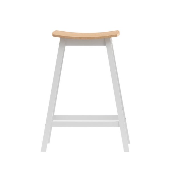 2x Bar Stools Wooden Chairs Oak