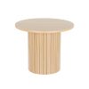 Coffee Table Round Side Table Fluted Base PIIA