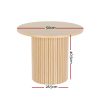 Coffee Table Round Side Table Fluted Base PIIA