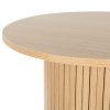 Coffee Table Round Side Table Fluted Base PIIA