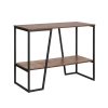 Console Table 106CM 2-tier Walnut Cora