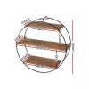 Floating Wall Shelf Round 3-Tier