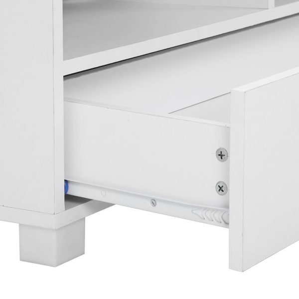 TV Stand Entertainment Unit with Drawers – White