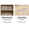 185cm Bathroom Cabinet Tallboy Furniture Toilet Storage Laundry Cupboard – Oak