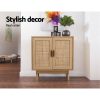 Rattan Buffet Sideboard 2 Doors – BRIONY Oak