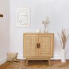 Rattan Buffet Sideboard 2 Doors – BRIONY Oak