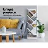 Display Shelf Tree Bookshelf Book Storage Rack Bookcase – White, 7 Shelf