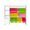 Kids Toy Box 8 Bins Bookshelf Storage Rack Organiser Toy Display