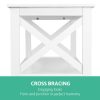 Console Table 3-tier White Polly