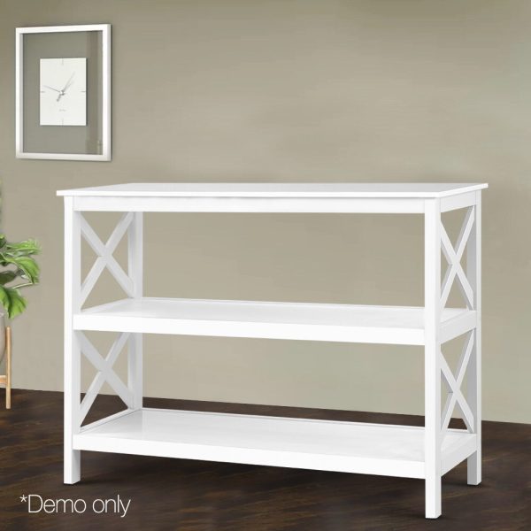 Console Table 3-tier White Polly