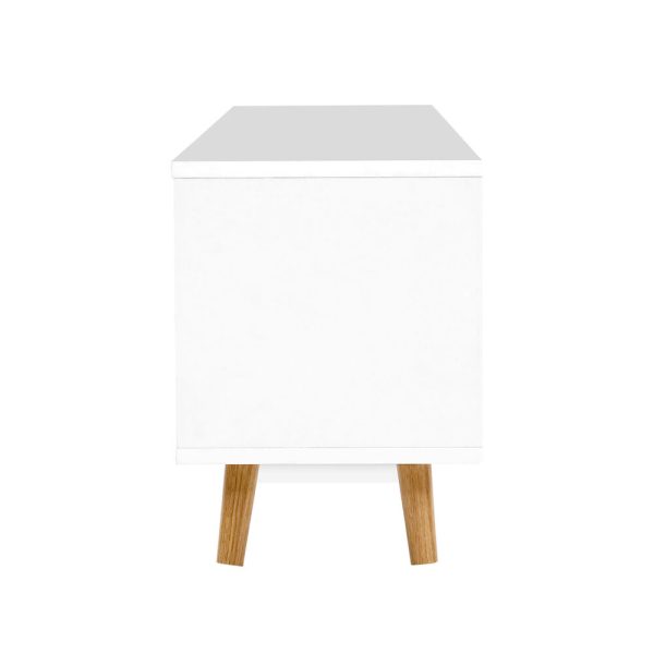 Wooden Entertainment Unit – White & Wood