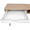 Computer Desk Drawer Cabinet Shelf Oak 90CM