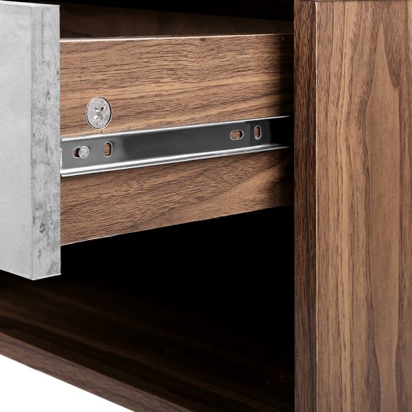 Bedside Table 1 Drawers with Shelf – LARS