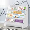 4 Tiers Kids Bookshelf Magazine Shelf Children Bookcase Rack Organiser