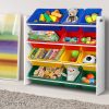 Kids Toy Box 12 Bins Bookshelf Organiser Children Storage Rack