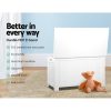 Kids Toy Box Chest Storage Blanket Children Clothes Room Organiser White