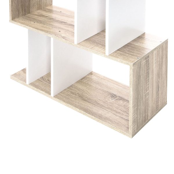 Bookshelf 5 Tiers – RITA White and Oak