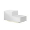 Bedside Tables LED 2 Drawers – REMI White