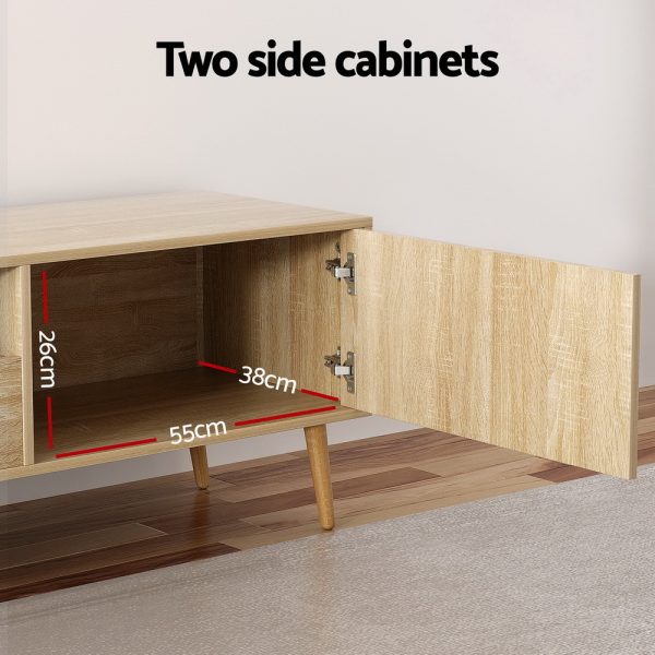 Entertainment Unit Stand TV Cabinet Storage Drawer Cabinets 200CM