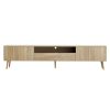 Entertainment Unit Stand TV Cabinet Storage Drawer Cabinets 200CM