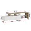 TV Cabinet Entertainment Unit 180cm Wood White James