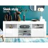 Entertainment Unit TV Cabinet LED 145cm White Angus