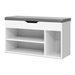 Shoe Cabinet Bench Shoes Organiser Storage Rack Shelf White Cupboard Box