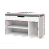 Shoe Cabinet Bench Shoes Organiser Storage Rack Shelf White Cupboard Box