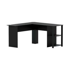 Office Computer Desk Corner Student Study Table Workstation L-Shape – Black