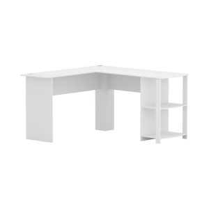 Office Computer Desk Corner Student Study Table Workstation L-Shape – White