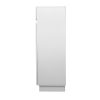 120cm Shoe Cabinet Shoes Storage Rack High Gloss Cupboard Drawers – White