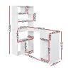 Computer Desk Bookshelf Drawer Cabinet White 120CM