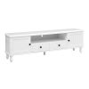 TV Cabinet Entertainment Unit 160cm White Kubi