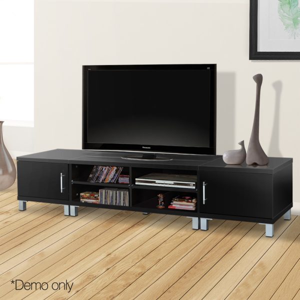 TV Cabinet Entertainment Unit 190cm Black Danson