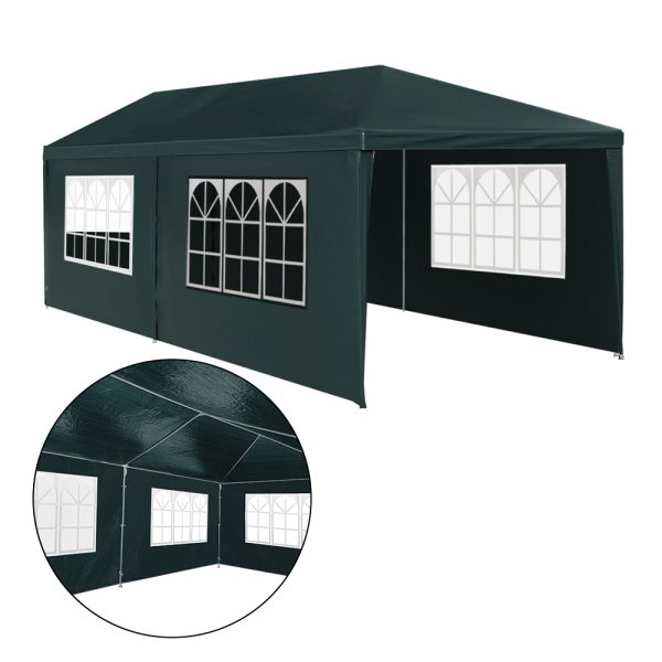 Gazebo 3×6 Outdoor Marquee Side Wall Party Wedding Tent Camping – Green