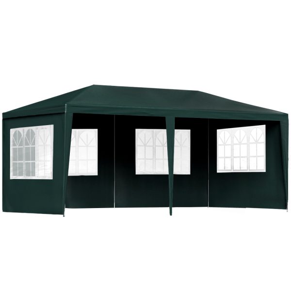 Gazebo 3×6 Outdoor Marquee Side Wall Party Wedding Tent Camping – Green