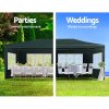 Gazebo 3×6 Outdoor Marquee Side Wall Party Wedding Tent Camping – Green