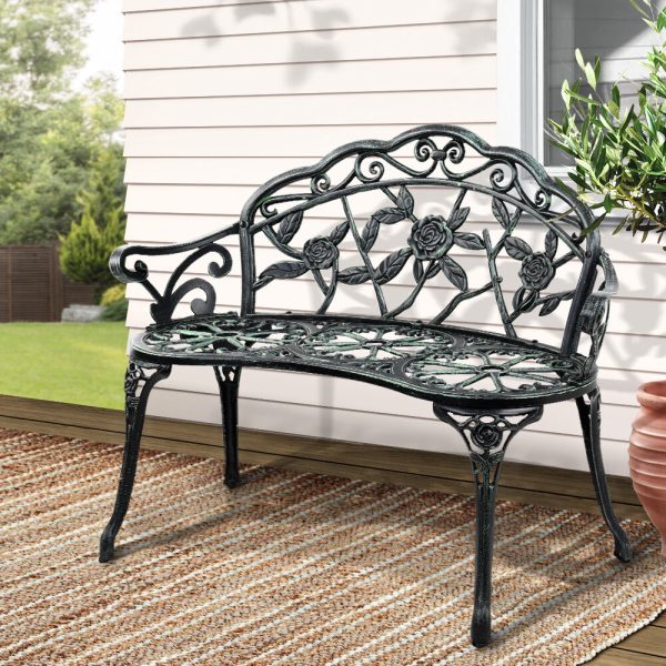 Victorian Garden Bench – Green